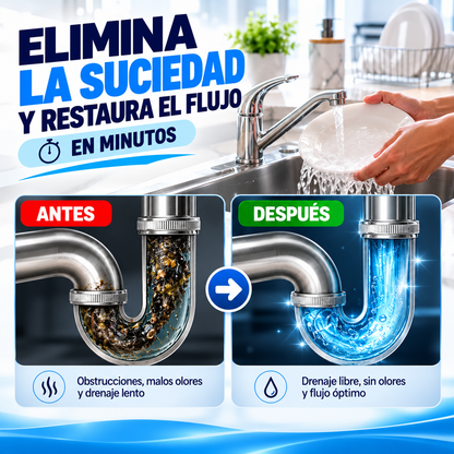TurboDrain® | Pack Ahorro x3 – Limpiador de Tuberías y Desagües