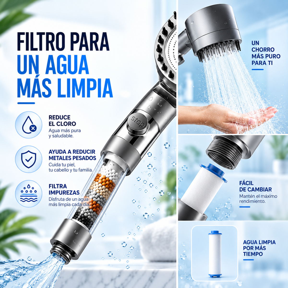 ZenFlow® - Alcachofa de ducha de alta Presión